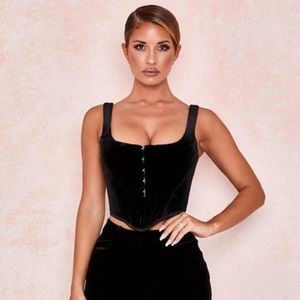 BLACK VELVET CORSET
